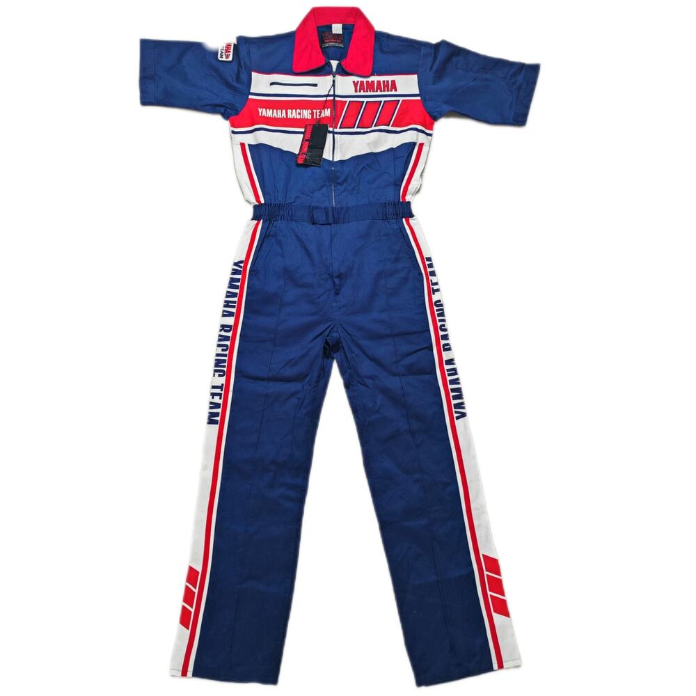 Brand New with Tag! Rare 80s Yamaha Racing Team Coverall Jumpsuit XL